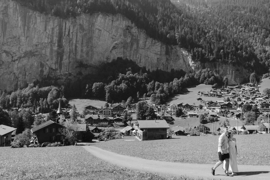 Sesja narzeczeńska w Szwajcarii sesja Lauterbrunnen Alpy Szwajcarskie