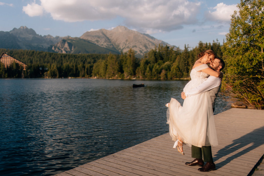 Plener poślubny Szczyrbskie Jezioro Sesja Tatry